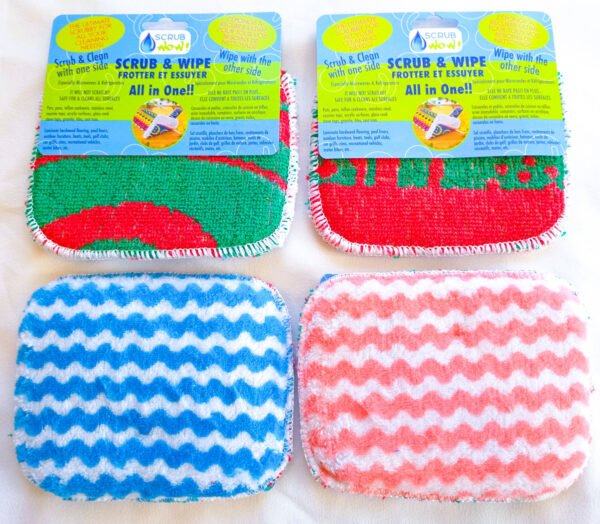 Scrub & Wipe with a sponge inside: